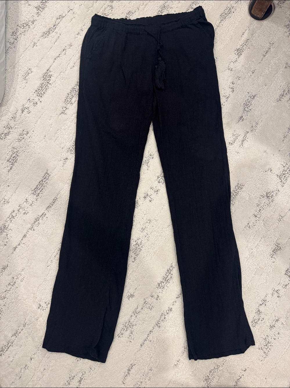 Rip Curl Womens Black Drawstring pants